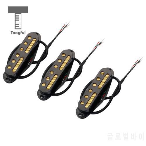 Tooyful SSS Standard Single Coil Magnet Pickups Set Neck/Middle/Bridge 48/50/52 for Electric Guitar Parts Replacements