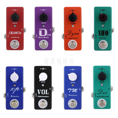 Moskyaudio Mini Guitar Effect Pedal Overdrive, Compressor,distortion, boost, Buffer pedals