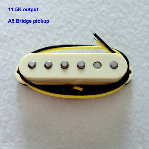 Free Shipping 11.5K High Output chamfered Alnico 5 mangets st guitar pickup 60&39s style bridge single coil electric guitar pickup