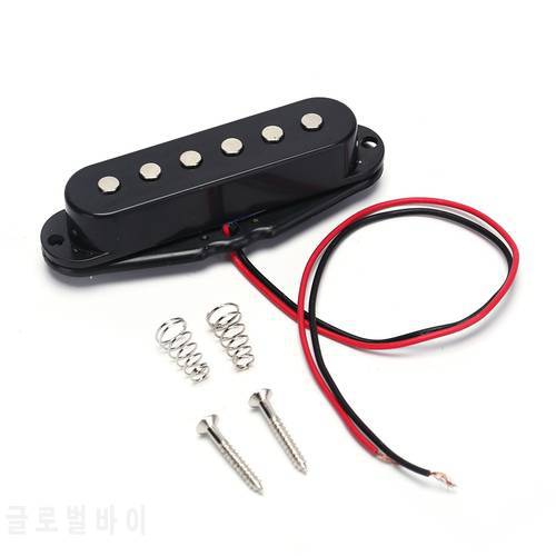 1pc Black Single Coil Sound Pickup for 6 Strings Electric Guitar Harmonious Electric Guitar Accessories