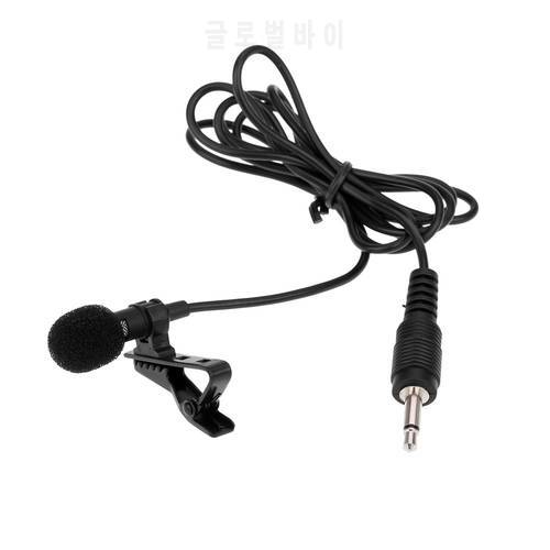 Super Lapel Lavalier Tie Clip Metal Mono Microphone 3.5mm Wired with Collar Clip Microphones Mic for Lound Speaker High Quality