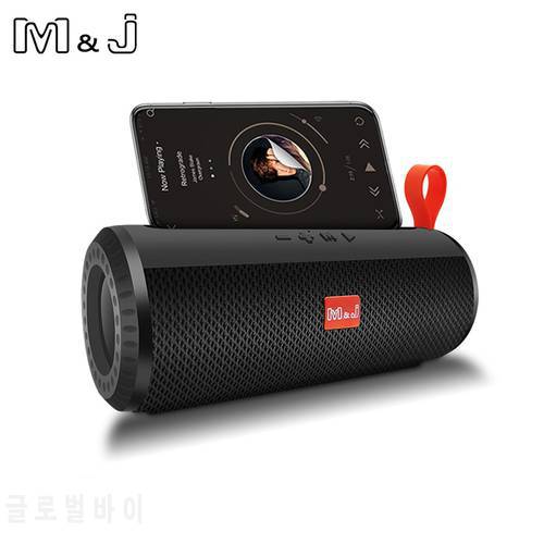 M&J 10W Bluetooth Speaker Portable Wireless Sound System 3D Stereo Music Surround Column Support TF AUX USB caixa de