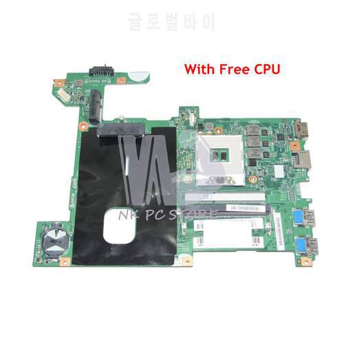 NOKOTION For Lenovo G580 B580 Laptop Motherboard 48.4WQ02.011 12206-1 MAIN BOARD HM70 UMA DDR3 Free CPU