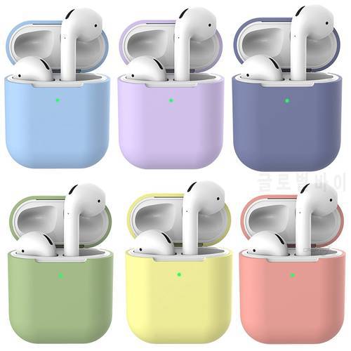 For AirPods 2 Case Protective Silicone Cover Case Shockproof Cover for Apple AirPods Wireless Headphone Charging Box Pouch Bags