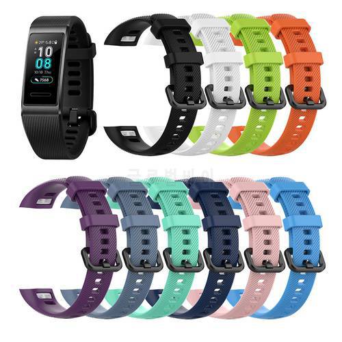 Waterproof Sport Watch Strap For Huawei Band 3 Pro Smart Watch Band Replacement Silicone Sport Wrist Bracelet Watchband Fashion