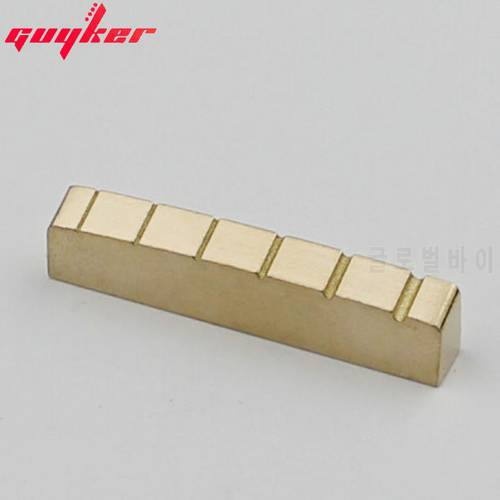 Solid Brass Slotted Guitar Nut 43mm For LP Guitars
