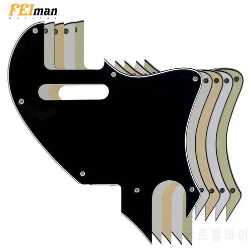Pleroo Guitar Parts Pickguards For Fender American Telecaster F Hole Hybrid Guitarra Scratch Plate Support Customization