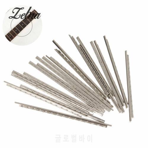 Silver 24pcs 60mm Guitar Fret Wire Nickel Gauge / Fretwire Tool For Guitar Ukulele Musical Instruments Parts Accessories