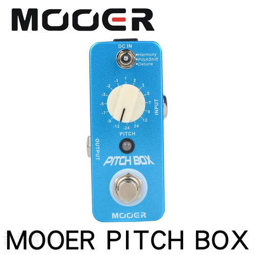 MOOER Pitch Box Compact Effect Pedal Harmony Pitch Shifting Detune 3 Mode True Bypass Guitar Pedal with Pedal Connector