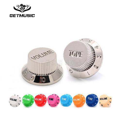 3Pcs Guitar Speed Control Knobs 1 Volume 2 Tone for Stratocaster Strat ST SQ Electric Guitar Parts Accessory Multi Color