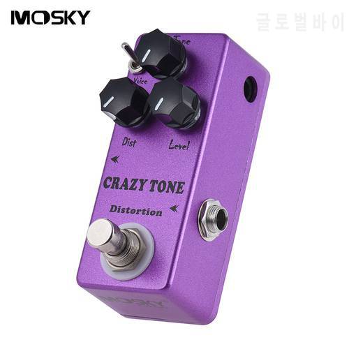 Mosky Mini Crazy Tone Pedal Based on RIOT Distortion Guitar Effect Pedal