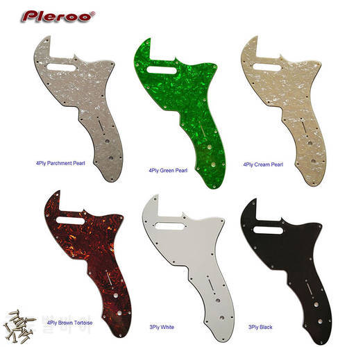 Pleroo Custom Guitar Parts - For US Tele 69 Thinline Guitar Pickguard Scratch Plate, Multicolor Choice