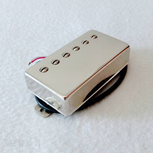 Free Shipping Nickel silver cover Alnico 2 PAF style lp guitar pickup with nickel baseplate and 4 cords output wire