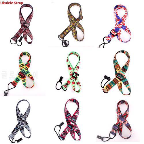 New Arrival 1 Piece Multi-color Polyester 90cm Ukulele Neck Strap Sling with ROSH Hook Guitar Musical Parts & Accessories