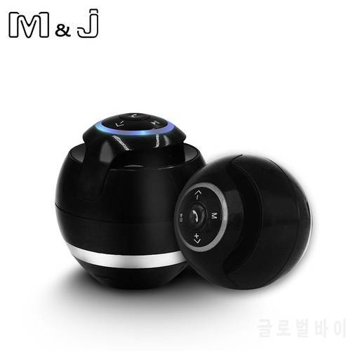 M&J A18 Bluetooth Speaker Mini Portable Wireless Soundbar Bass Boombox Sound Box with Mic TF Card FM Radio LED Light