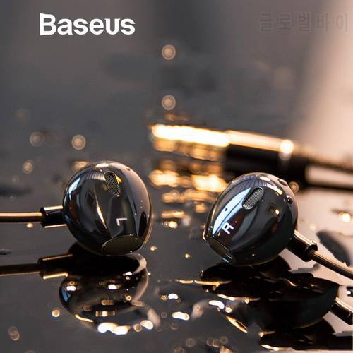 Baseus H06 In Ear Earphones for Phone HiFi Stereo Bass Headphones 3.5mm jack wired Audio Earbuds Headset for iPhone Mobile Phone
