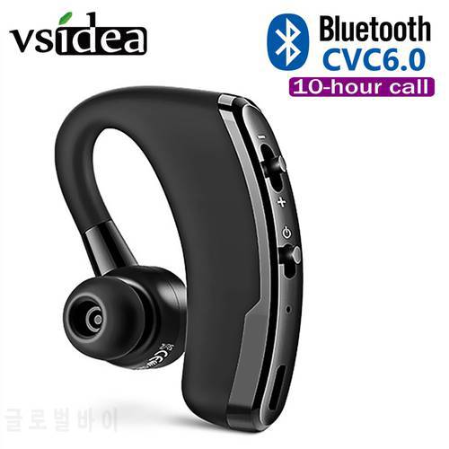 V9 Business Wireless Bluetooth Headset With Mic Voice Control Handsfree Car Bluetooth Earphone Noise Control for Driver Sport