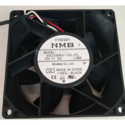 Genuine new for 09238RA-12L-FL 12V 1.06A Cooling fan