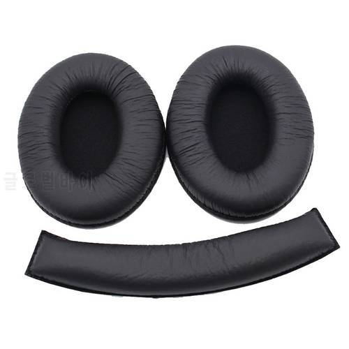 Earpad Ear Pad Earphone Soft Foam Cushion Headband Cover Head Band Replacement for Sennheiser HD202 HD212 HD437 HD447 HD457 HD47