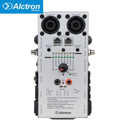 Alctron DB-4C Professional Cable Testers Audio network Cable Detector Tester test tool
