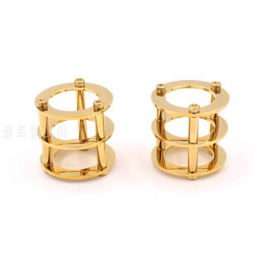HIFI Vintage Audio AMP DIY Gold Plated 1PC 43X40MM Vacuum Tube Guard Protector Cover for 12AX7 12AT7 ECC83 6922 5687