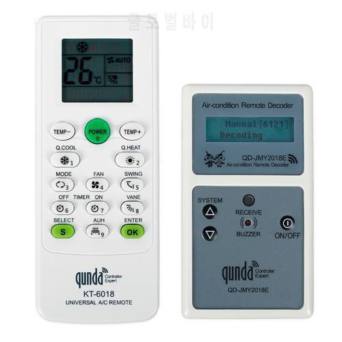 New Air Conditioner Remote Control Suitable for Qunda KT-6018 Universal A/C Remote Control QD-JMY2018E A/C Decoder
