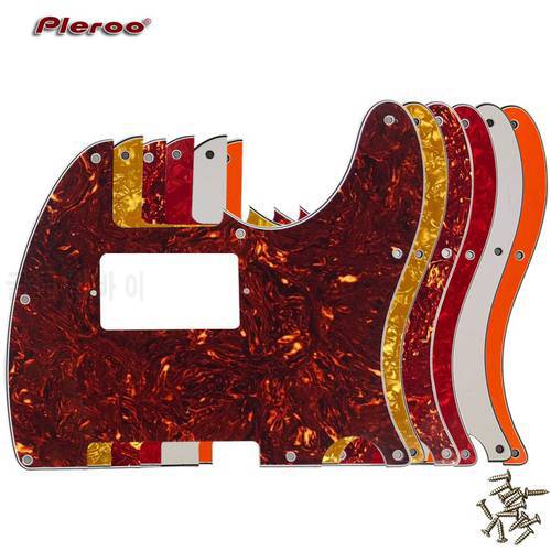 Pleroo Guitar Parts - For US Standard 8 Screw Holes Tele Telecaster With PAF Humbucker Guitar Pickguard Scratch Plate