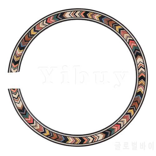 Yibuy Wood Color Acoustic Guitar Rosewood Rosette Classical Soundhole Rosette B-77