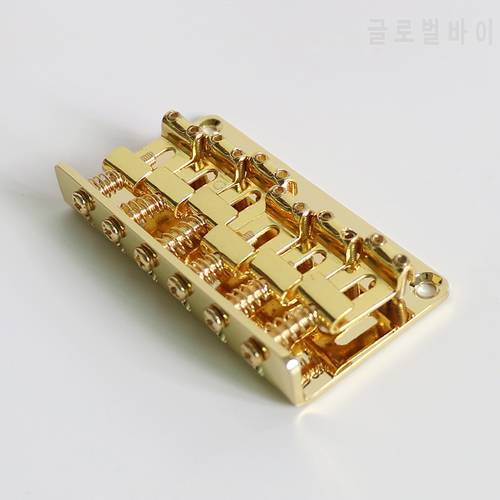 Free Shipping Brass Roller Style Saddle Lp Guitar Bridge Tailpiece for Electric Guitar Replacment Metal Parts