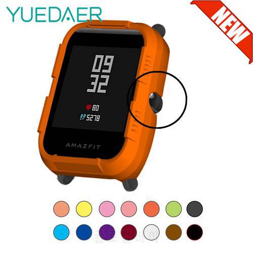 YUEDAER New Half-Cover Protective Case For Xiaomi Amazfit Bip Smart Watch Case Protection Accessories For Amazfit Bip Orange