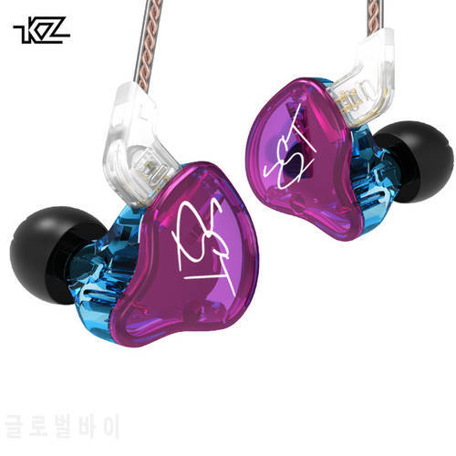 KZ ZST 1BA 1DD In Ear Earphone Hybrid Headset HIFI Music Sports Earbuds Noise Cancelling Earbuds Replaced Cable ZSN PRO ES4 ZS10