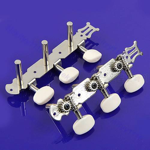 Set of 2pcs Classical Silver Guitar Tuner Tuning Machine Heads Keys Pegs New