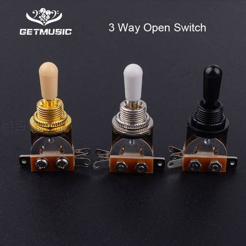 10PC 3 Way Guitar Pickup Switch Selector Pickup Toggle Switch Parts for Les Paul Gutiar Accessories Black/Chorme/Gold&Black