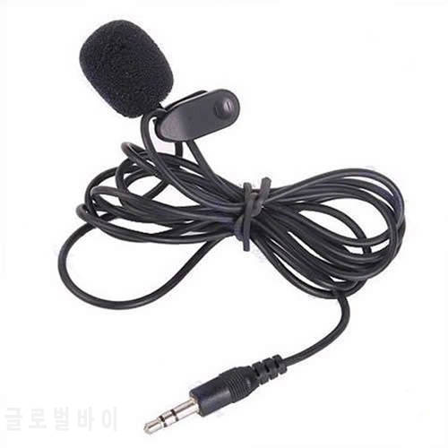 Hands Free 1.5m Mini Portable Microphone Condenser Clip-on Lapel Lavalier Mic Wired for Phone for Laptop For PC Skype MSN
