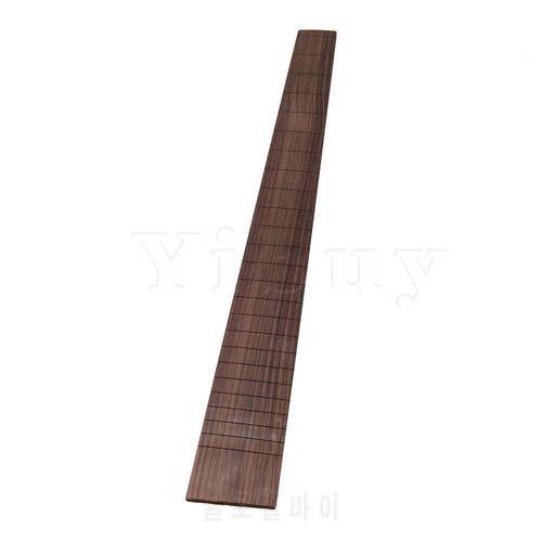Yibuy 53.5x5.7x0.7cm Black Red Rosewood Luthier Accessories DIY Guitar Making Guitar Fingerboard 24 Frets for 648mm String