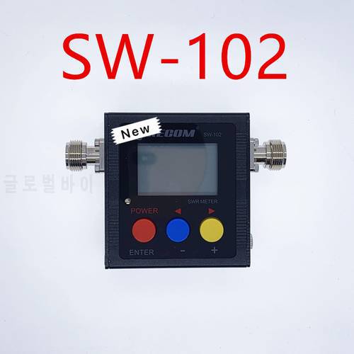 Upgrade version Surecom SW-102 125-525Mhz VHF/UHF Antenna Power & SWR Meter+SMA-M& SMA-F connector not for DMR system