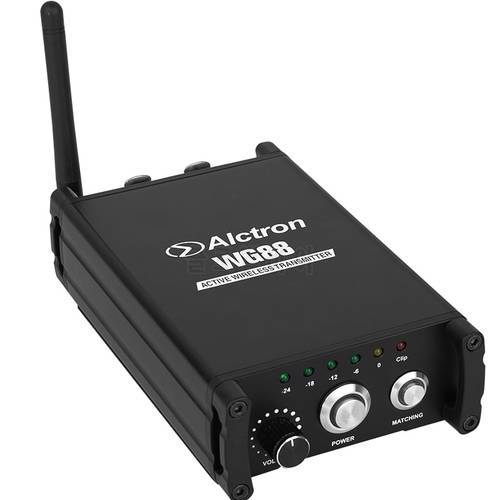 Alctron WG88 stereo active wireless audio signal transmitter 2.4G wireless headphone monitoring transmitter stage DJ recording