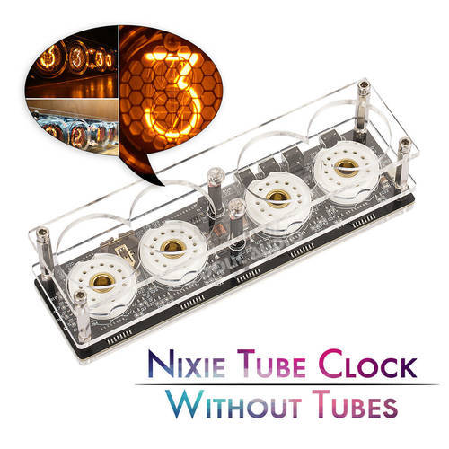 Nobsound Mini Retro Digital Nixie Tube Clock DIY KIT/Assembled Without ZM1020 Z560M Tubes
