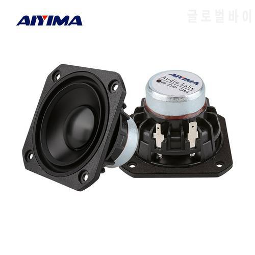 AIYIMA 2Pcs 2.5 Inch Full Range Speaker 4 8 Ohm 15W Audio Speakers Sound Column 25 Core Loudspeaker DIY Home Theater