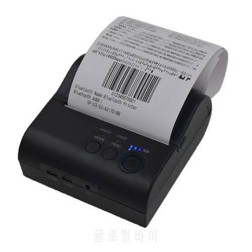 8001LD 80mm Wireless Bluetooth Android Portable POS barcode label printers thermal receipt printer USB/serial port