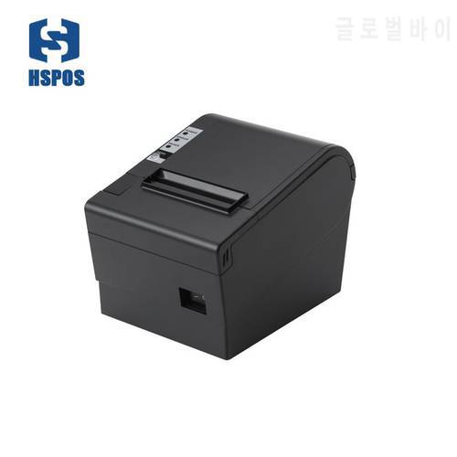 HSprinter 80mm thermal Receipt printer with auto cutter 1D barcode for commercial retail POS systems HS-825UL