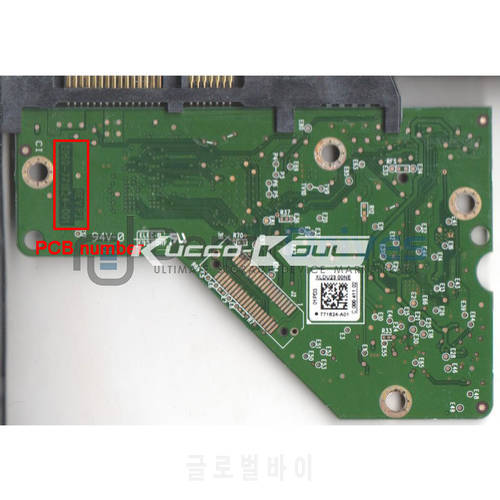 HDD PCB circuit board 2060-771824-001 REV P2 for WD 3.5 SATA hard drive WD10EZLX repair data recovery
