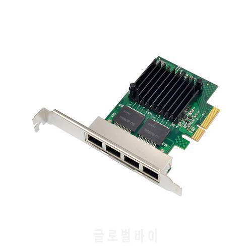 350T4 PCI-E X4 Quad Port 10/100/1000Mbps Gigabit Ethernet Network Card Server Adapter 4 Port LAN I350-T4 NIC Intel NHI350AM4