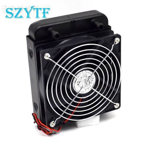 1pcs Low Noise 120 x 120mm Water Cooling CPU Cooler Row Heat Exchanger Radiator with Fan