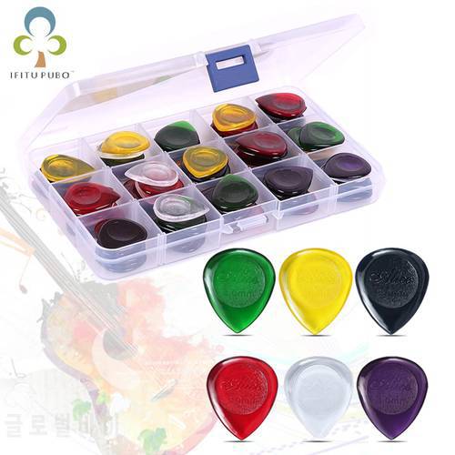 90Pcs/box Alice Transparent Electric Bass Guitar Picks WaterShape Picks 1.0/2.0/3.0 mm with Box Case Guitar Accessories GYH