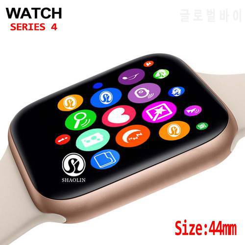 44mm Smart Watch Series 4 Clock Sync Notifier Support Connectivity for Apple Watch Series 5 iphone 8 X Android Phone Smartwatch