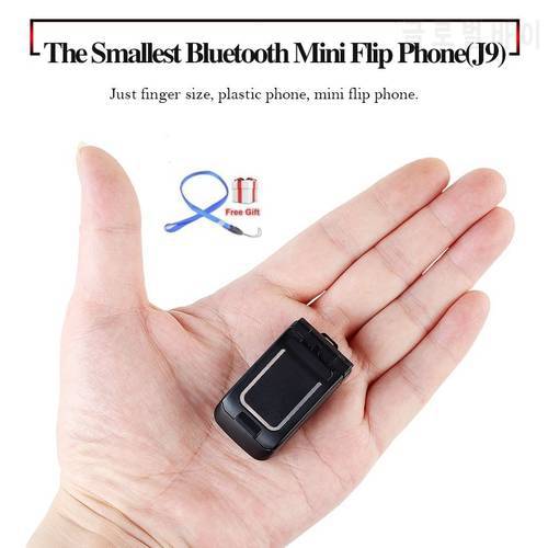 LONG-CZ J9 Smallest Flip Cellphones wireless Bluetooth Dialer handsfree Earphone FM Radio SOS mini kids Children mobile phone