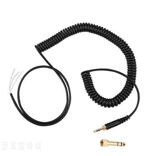 Replacement Spring Cable Cord Wire Plug for Beyerdynamic DT 770 770Pro 990 990Pro Headphone Accessories