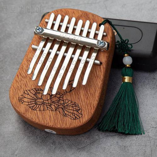 GECKO 8 Key Mini Kalimba African Camphor Wood Mahogany Thumb Piano Finger Percussion Keyboard Mbira Sanza Musical Instrument