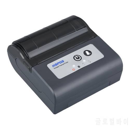 Good price 3 inch portable bluetooth thermal printer 80mm/s high printing speed easy to use with 1500MA battery mini size